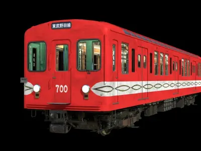 Mitsubishi Eidan Series 700 Subway Train 3D model