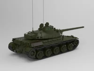 AMX-30 tank 3D model