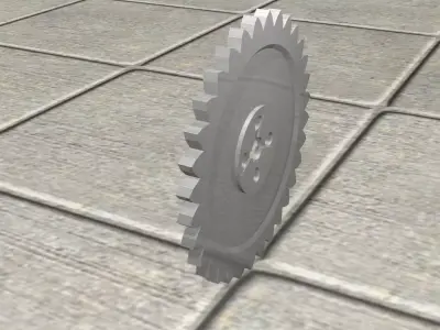 Gear 3D Model wheel Free 3D model