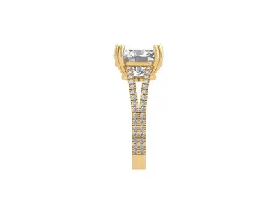 Oval Art Deco Ring 3D print model 20