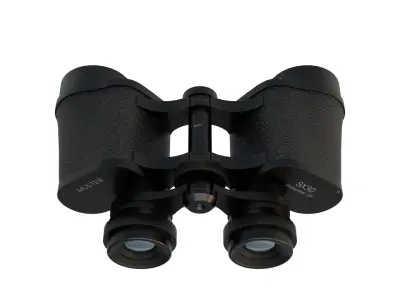 Binocular Super extrem 8x30 Low-poly 3D model