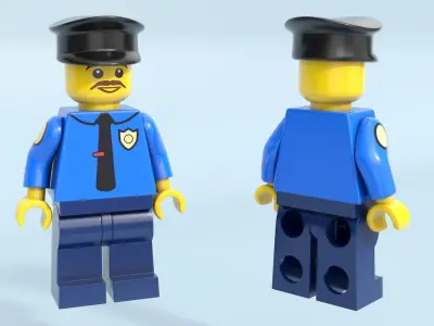 LEGO Minifigures Rigged for Maya Collection 2 3D model
