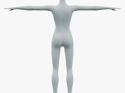 Animated Female Mannequin 03 PBR 3D model