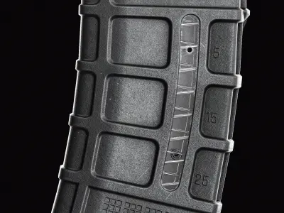 Magpul PMag 30 Window Magazine Low-poly 3D model
