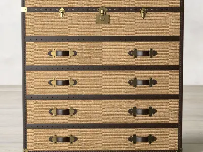 MAYFAIR RATTAN CHEST 3D model