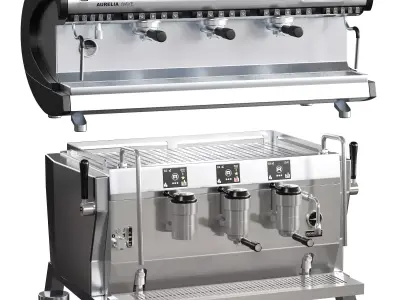 Nuova Simonelli Aurelia Wave T3 Low-poly 3D model