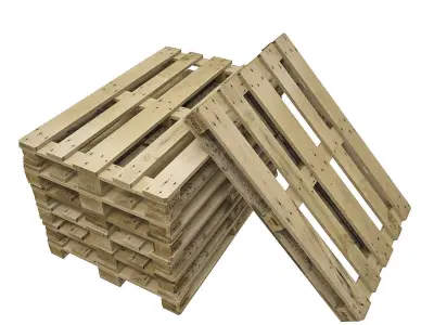 Wooden Pallet 3D model 4