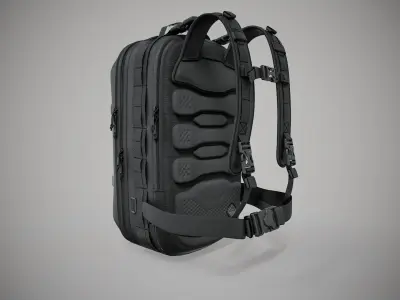 military combat baggage bag 3D model