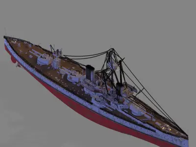 HMS Dreadnought 3D model