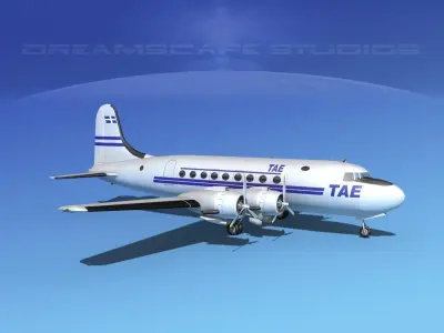 Douglas DC-4 TAE 3D model