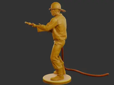 Czechoslovakian firefighter 90s 011 3D print model