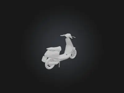 Scooter Low-poly 3D model buy