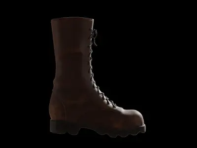 Boot military or female 3D model