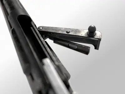 Danish Krag Jorgensen M1889 Low-poly 3D model