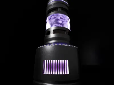 animated plasma storage tank  3D model