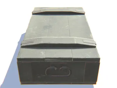 Ammo Box Low-poly 3D model purchase