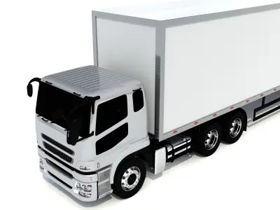 Generic Truck With Trailer 3D model