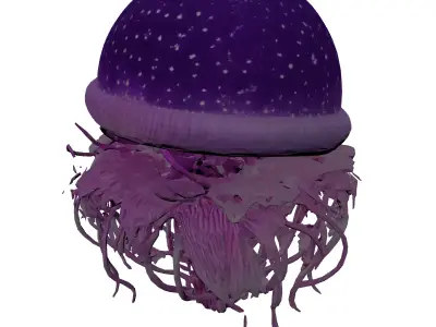 Fantasy Bioluminescent Alien Flora 3D model