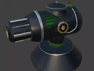 TD Tower 002 Low-poly 3D model