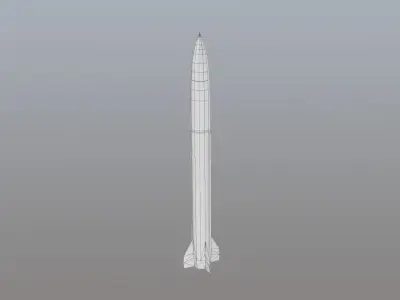 MIM-104 Patriot Missle Free low-poly 3D model