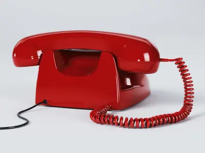 Retro Telephone - Heraldo 3D model