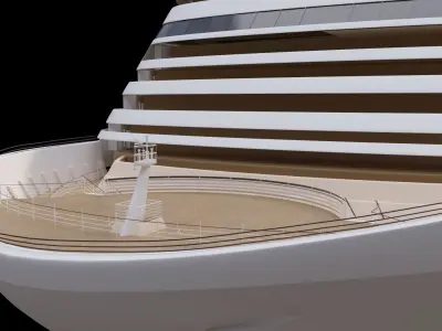 MSC Magnifica Low-poly 3D model