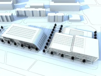 Office Building 3D model buy