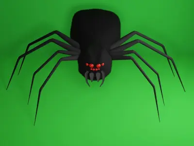 Rigged Spider 3D model 3D model
