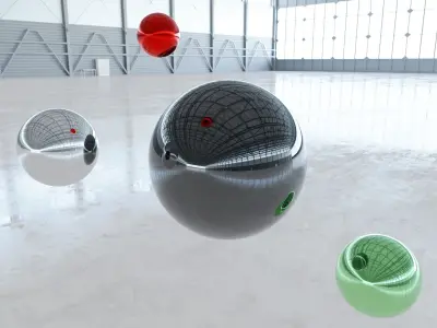 HDRI - Airplane Hangar Interior 4b - HDR - EXR - 8192x4096 Texture