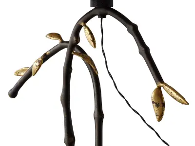 Petal lamp brass by Zara Home and Colin King 3D model