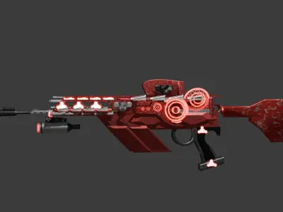 MODEL 3D SK A 41 Pin Gun  3D model