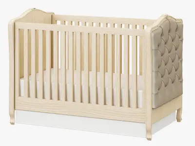 Restoration Hardware Colette Tufted Crib 3D model