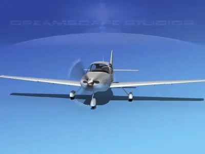 Cirrus SR22 Bare Metal 3D model