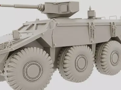 Armored Mine Resistant Vehicle for 3D print 3D model