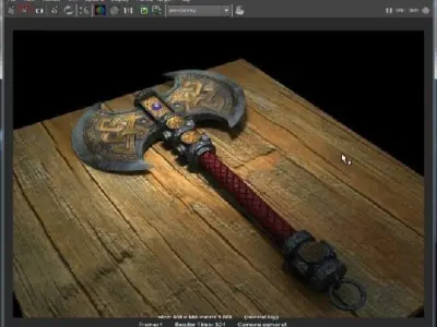 Viking ax 3D model purchase