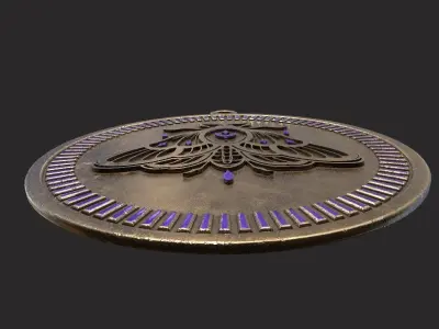  butterfly pendant 3D print model Low-poly 3D model
