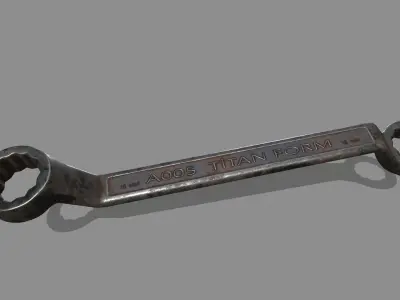 wrench Low-poly 3D model 22