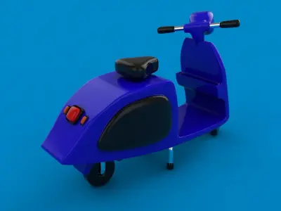 Scooter Free 3D model buy
