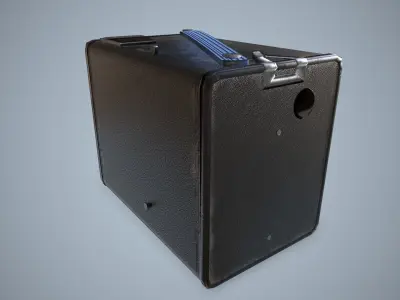 Vintage Brownie Camera Low-poly 3D model