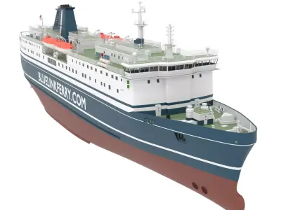 Ferry Ship 3D model
