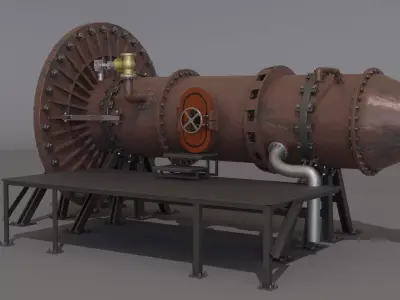 Gas tank 3D model purchase