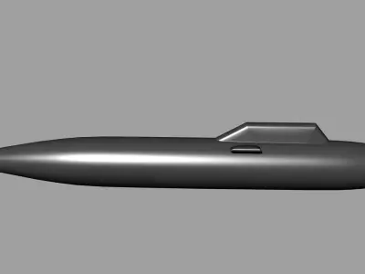 Russian Submarine 3D model 3D model