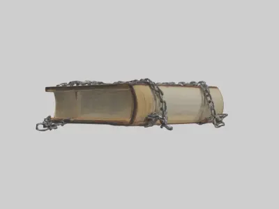 Chainedbook Model 1 Low-poly 3D model