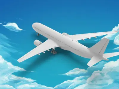 Airbus A330 3D model purchase