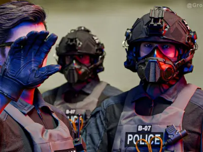 OPSCORE SOTR MASK Low-poly 3D model