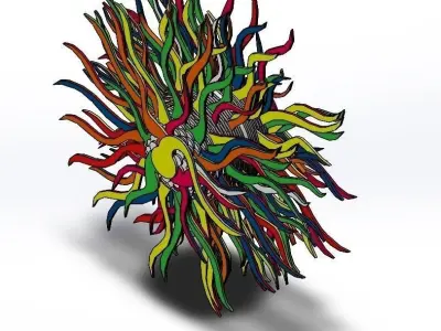 Decorative sphere Free 3D model
