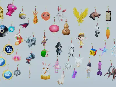 Accessory PendantTail 51 unit 3D model