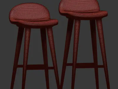 Article Sede Barstool and Barcounter 3D model purchase