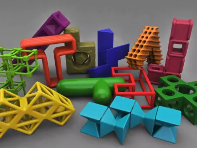 Pentomino mind bending game 3D print model
