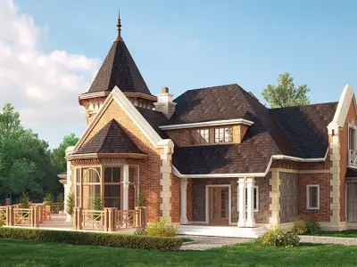 Private house 3D model 8
